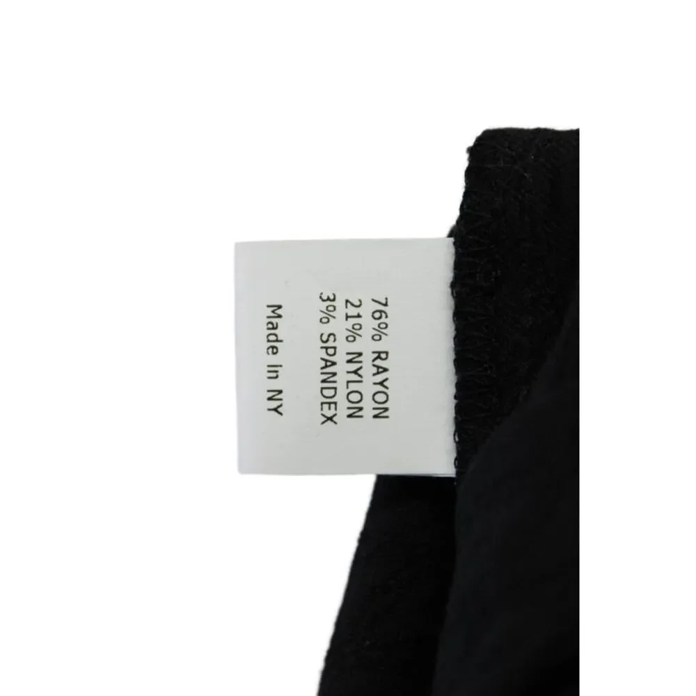 Estelle & Finn Womens Elastic Waistband Straight Leg Knit Pants Black Size 0